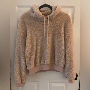 Cozy Tan Sherpa Hoodie